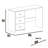 Berlin Three Drawers Desk
