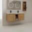 Meuble-lavabo mural 48 po avec double lavabo