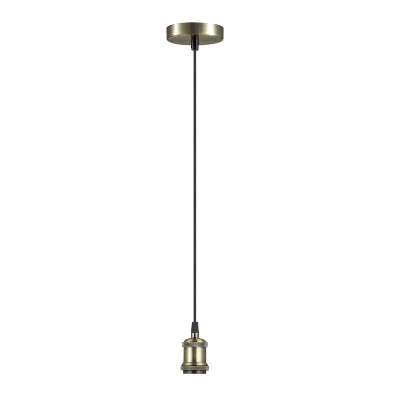 Capron 1 - Light Single Pendant, Antique Brass/Antique