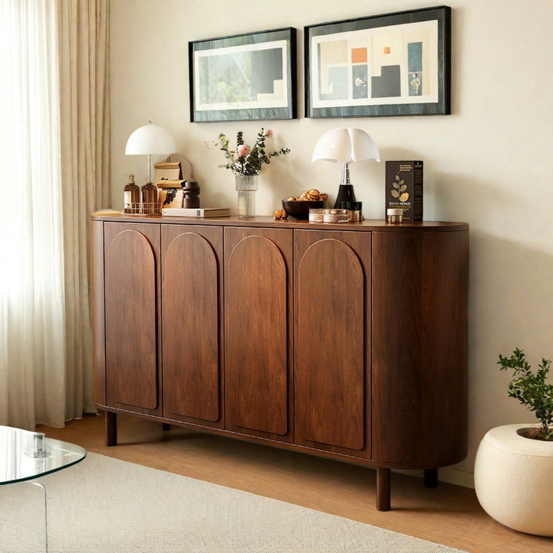 Buffets rétro en bois manufacturé polyvalent