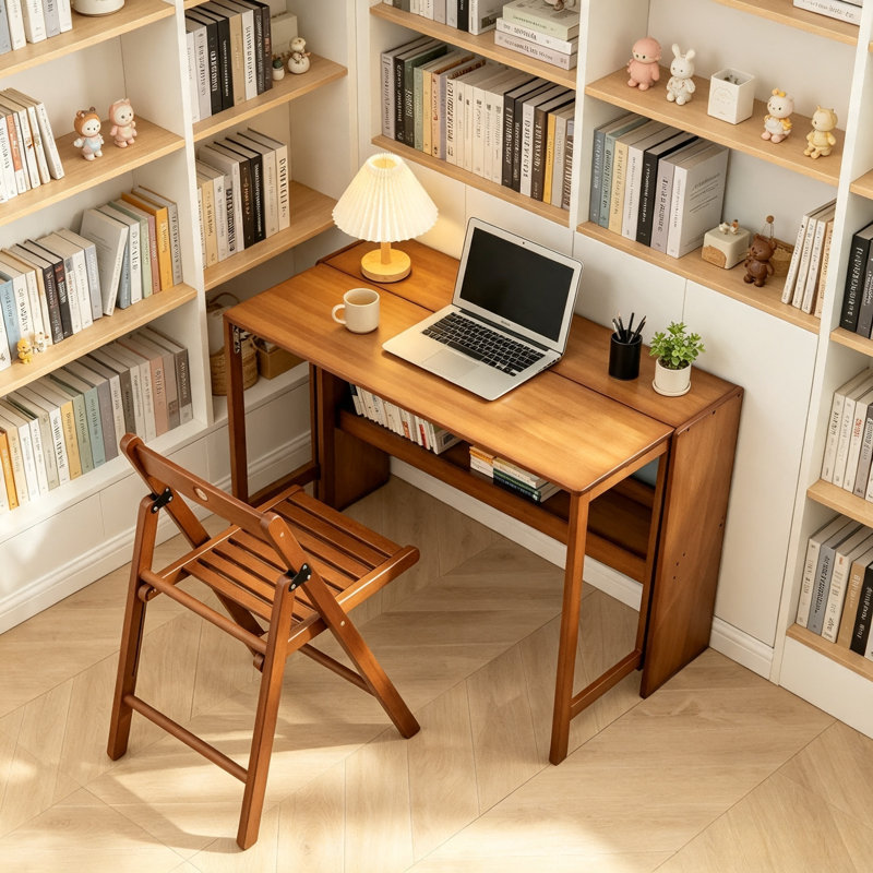 Bureau pliant peu encombrant pour le bureau personnel, le bureau et les petits espaces