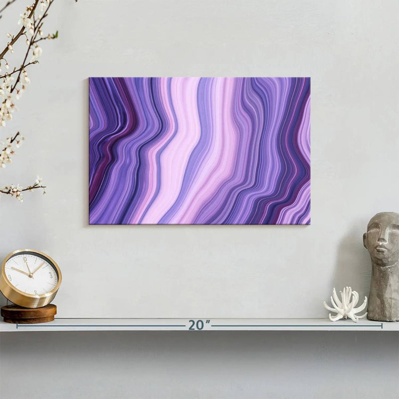Avery Abstract Purple Layers, 8" H x 12" W