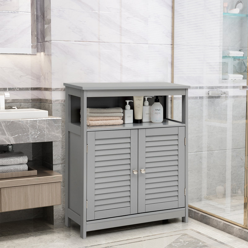 Graziana Freestanding Bathroom Cabinet, Grey