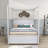 Sabrinia Full 4 Drawers Wood Canopy Bed-767061990
