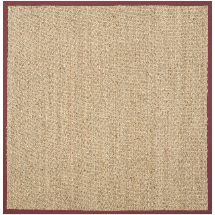 Auckland Bamboo Slat/Seagrass Brown/Tan/Red Area Rug