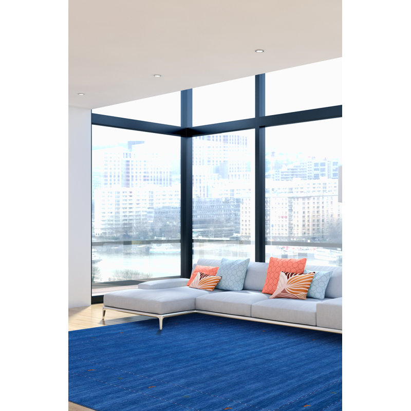 Kashkuli Gabbeh Blue Rug 8'9" x 11'7"