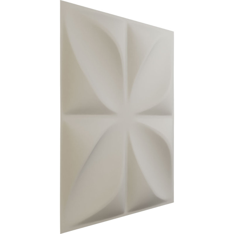 Panneau mural décoratif 3D Alexa EnduraWall, Blanc fleur satiné UltraCover