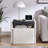 23'' Nightstand with Charging Station, Bedside Table with Storage and Open Shelves-1078121966
