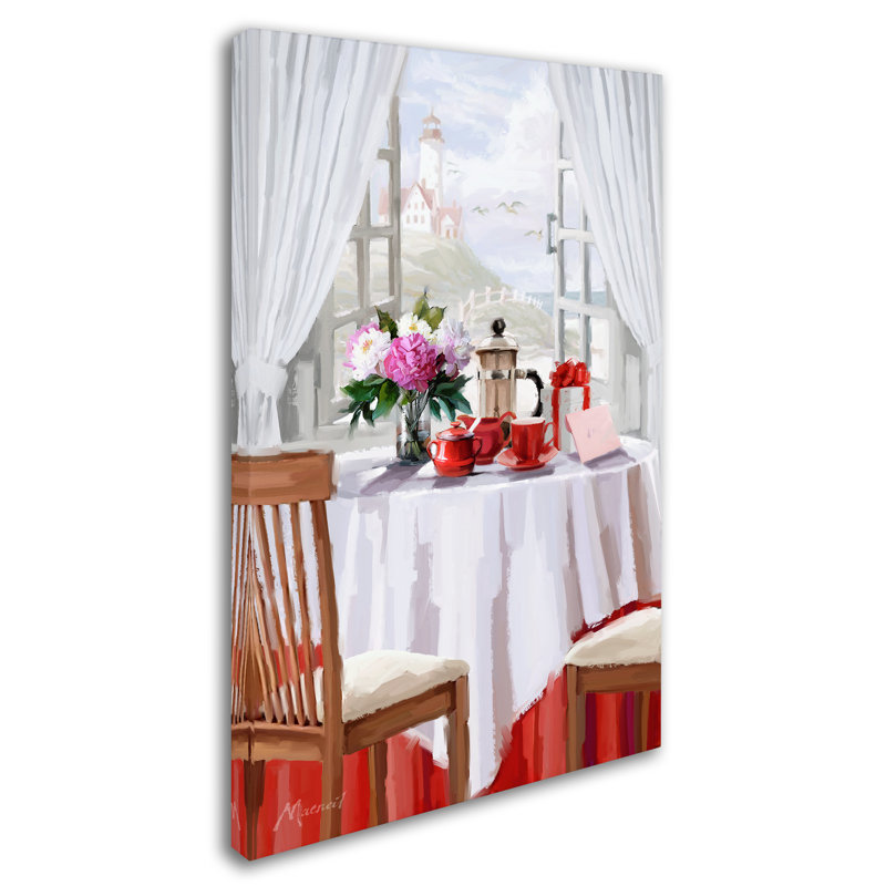 « coffee shop », reproduction sur toile tendue, H 19 po x l 12 po x P 2 po