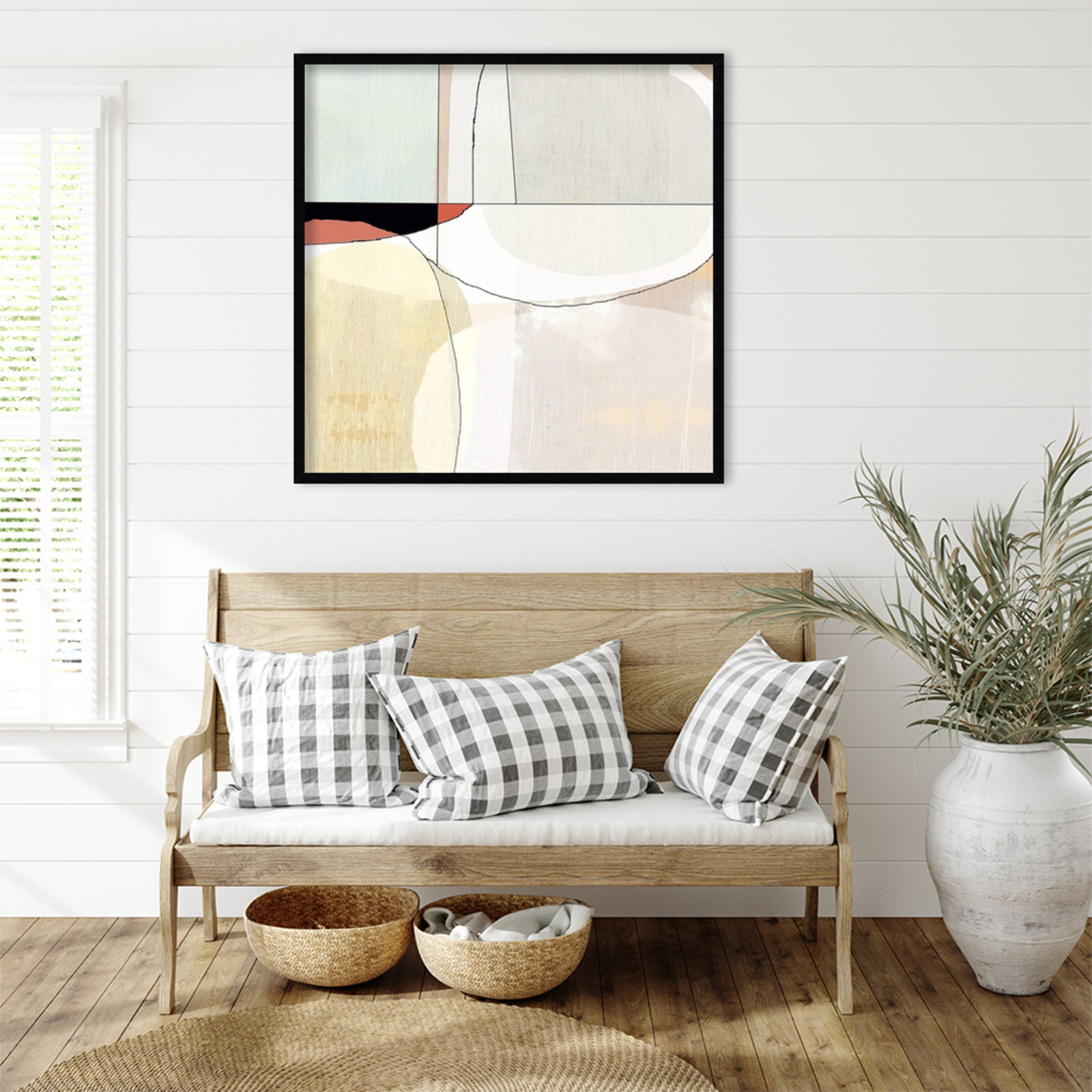 Flagler "Beholder III" Print by Sisa Jasper, 33" H x 33" W, Black