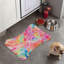 Modèle de motif aquarelle - tapis d'alimentation en forme d'os