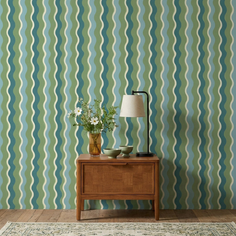 Papier peint moderne Mid Century, Non-Woven Non-Pasted