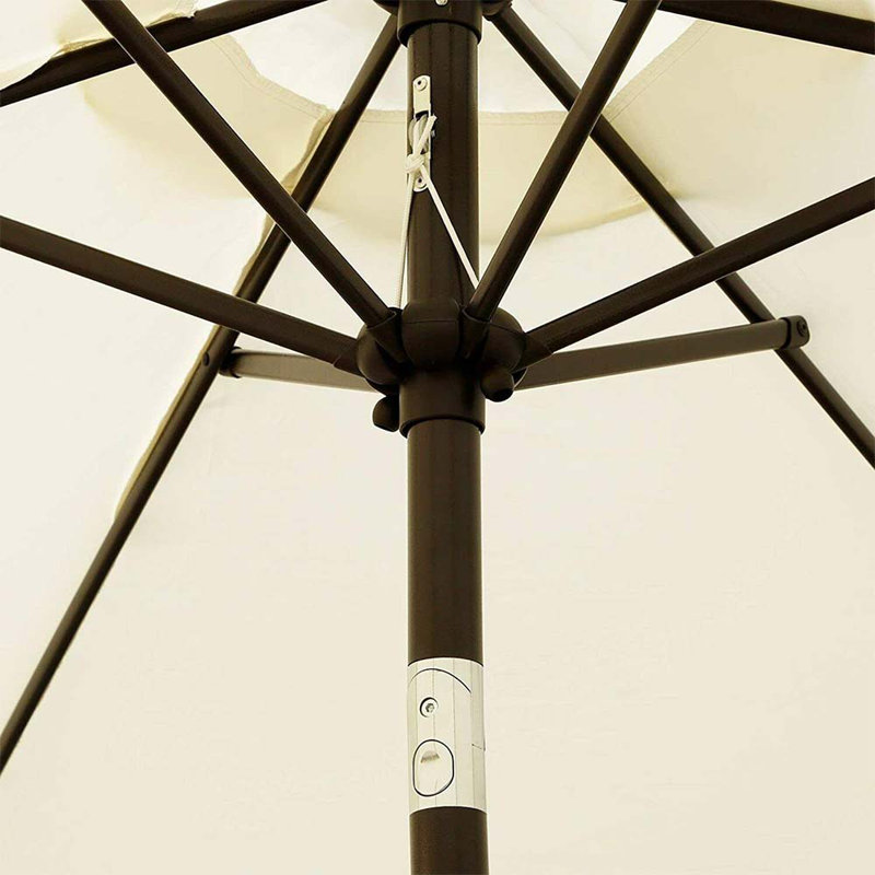 Parasol de table Brixxon, H 90 po x l 90 po x P 90 po, Beige