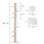 Adjustable Height Floor-to-Ceiling Cat Tree