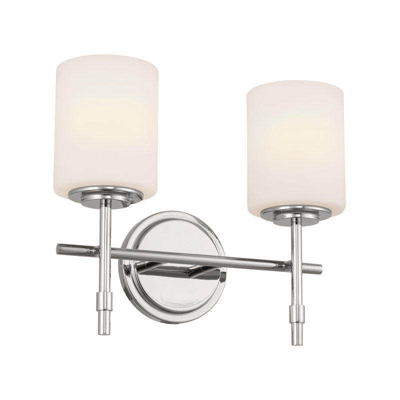 Ergi Dimmable Vanity Light, 2, Polished Nickel