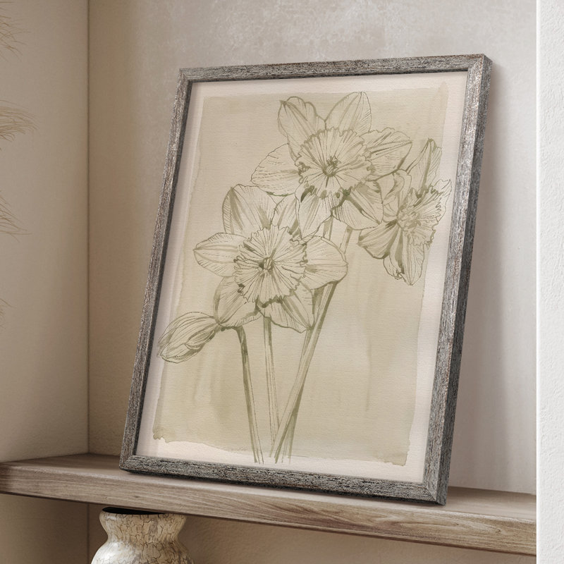 Spring Promises II Framed Print - Solid Wood, 11" H x 9" W
