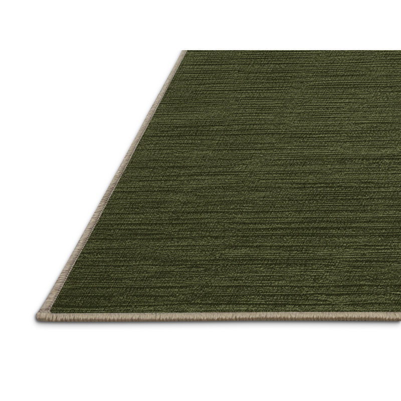 Machine Washable Solid Brown Area Rug, Rectangle 2' x 3'