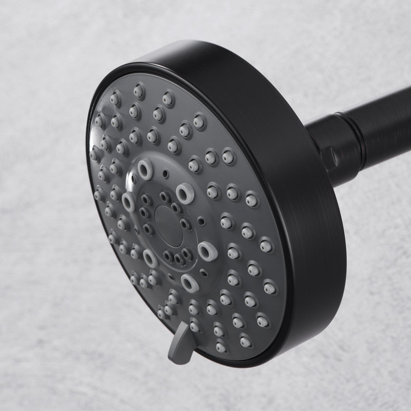 Nita Collection Shower Trim System: 4" Round Shower Head, Single Handle Set, Tub Spout & Rough-in Valve Included - Oil Rubbed Bronze