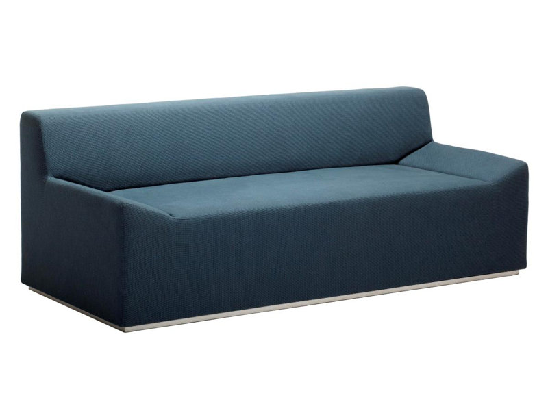 Couchoid Leather Sofa, Slate Genuine Leather, 28" H x 75" W x 34" D