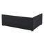 Structure de lit tapissier grand format NOVA NOVA, cadre de canapé-lit avec dossier et accoudoirs confortables, lit grand pour chambre à coucher, salon, velours, noir (85,5 po x 64,5 po x 30,5 po)-2028245146