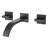SUMERAIN Bathroom Vanity Faucet, Wall Sink Faucet, 2 Handle Lavatory Faucet, Btahroom Faucet with Brass Valve-71637401