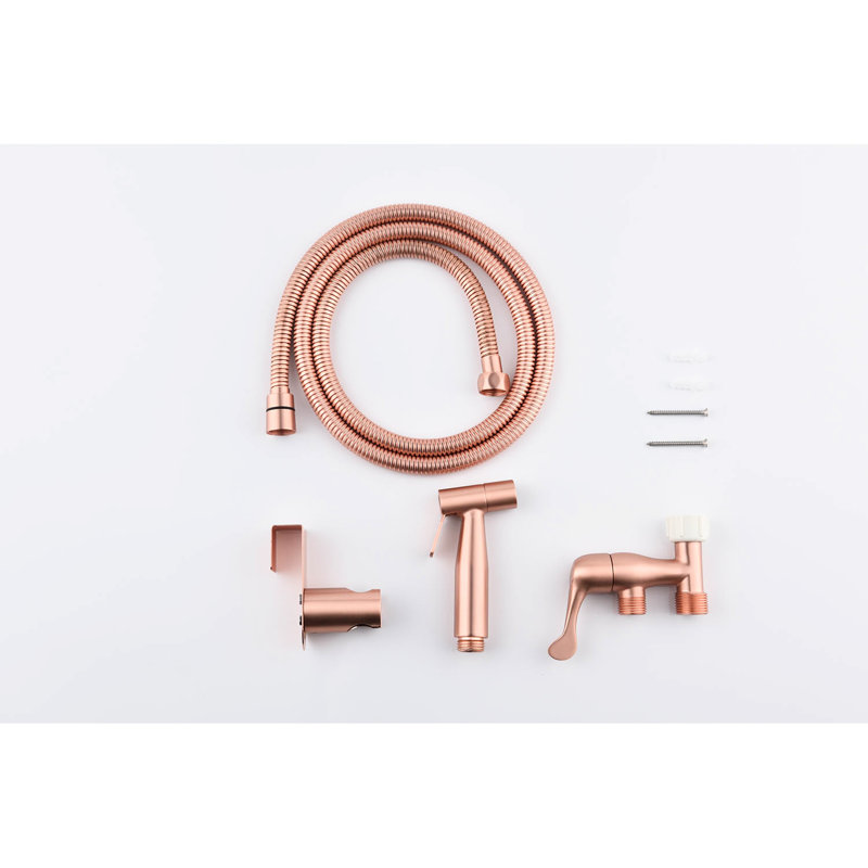 Handheld Bidet For Toilet - Rose Gold Metal, Two Spray Settings, Hygiene Booster, Rust & Corrosion , Easy Installation Process Gold, Modes, Rust, , Steps