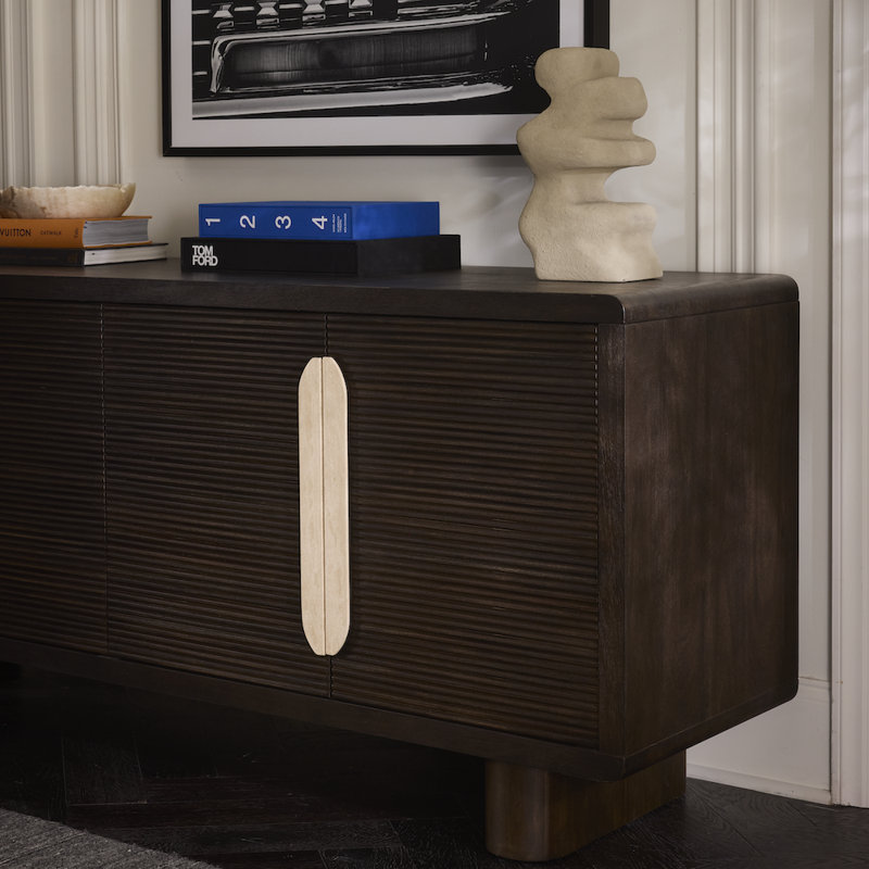 Creighton 74" Sideboard Medium Cinder Wood Finish