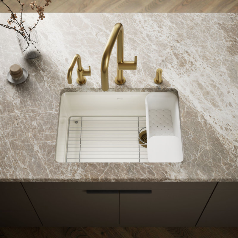 Riverby® 27"L x 22"W Kitchen Sink, Biscuit