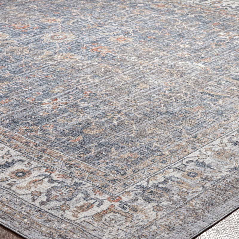 6 Oriental Area Rug in Gray, Rectangle 8'6" x 11'6"