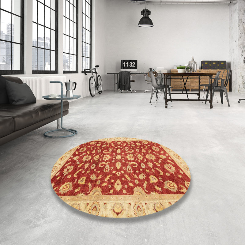 Abstract Indoor Rug, Round 7'