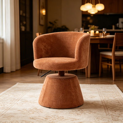Tabouret de bar pivotant moderne à 360 °, chaise rembourrée à hauteur réglable
