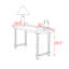 American-style antique solid wood console table-707199953