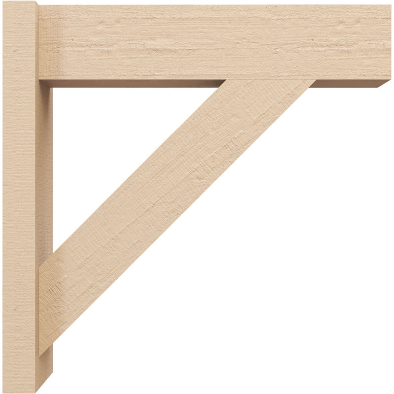 Cèdre traditionnel traditionnel à grain de bois brut TimberThane Perspector, brun clair apprêté, H 36 po x l 6 po x P 36 po