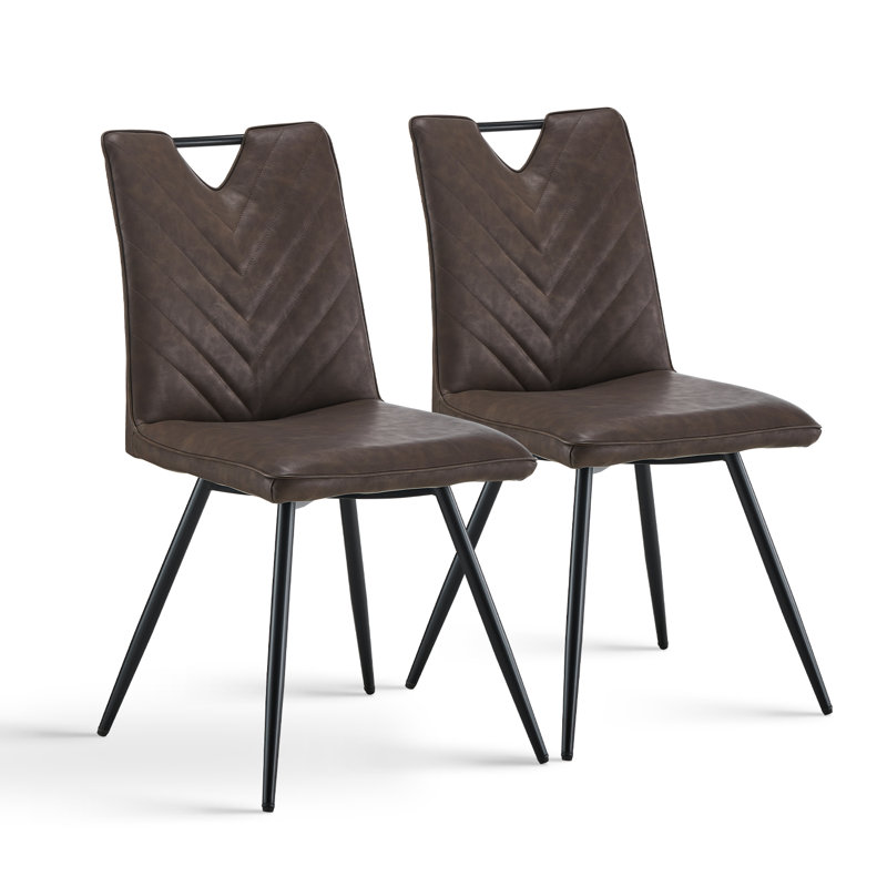 Kazmierski Velvet Upholstered Side Chair in Grey, Brown