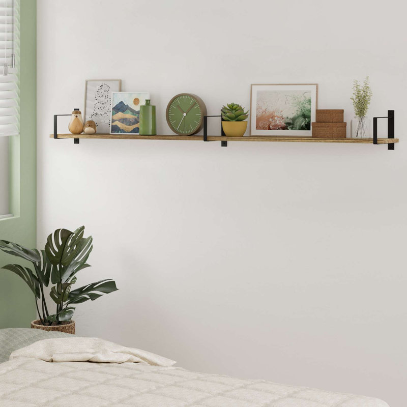 60 inch Shelf, Floating Bookshelves for Wall, Storage Shelves for Bedroom, Wood Shelves for Wall
