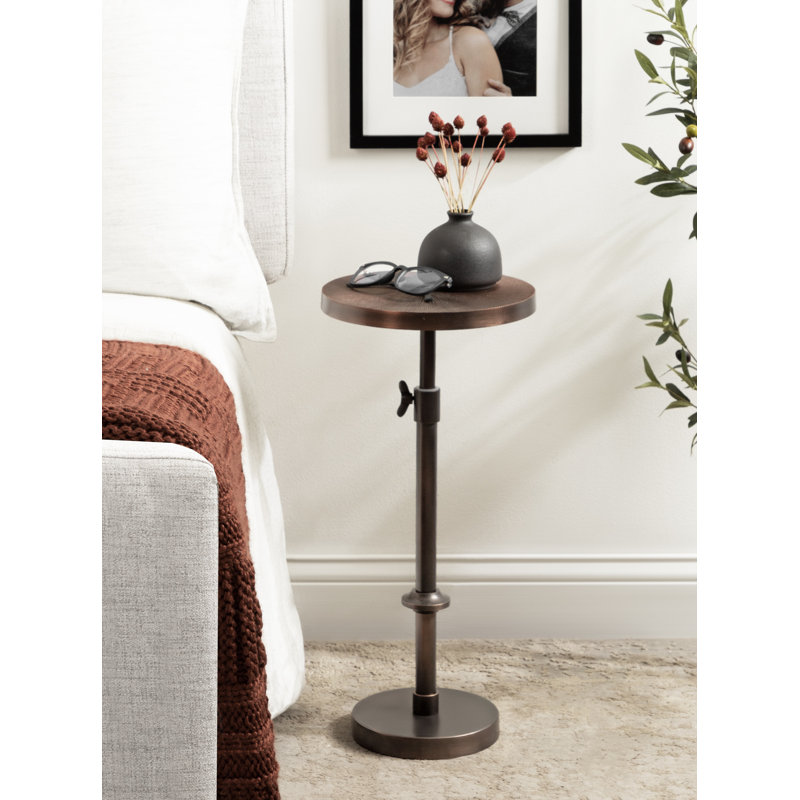Hansjochen End Table, Bronze