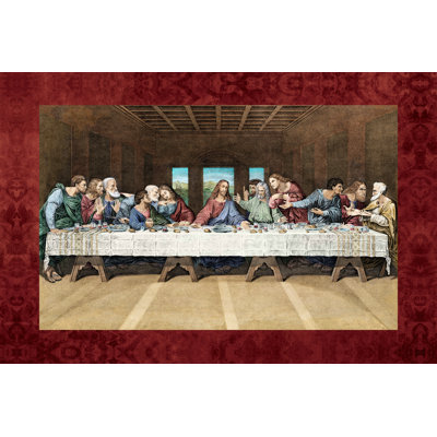 Lords Supper by Leonardo Da Vinci - Wrapped Canvas Painting