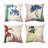 Andray Appliqued Linen Outdoor Pillow Cover