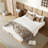 Solid Bamboo Platform Bed Frame with Support Slats-125069616-125069617