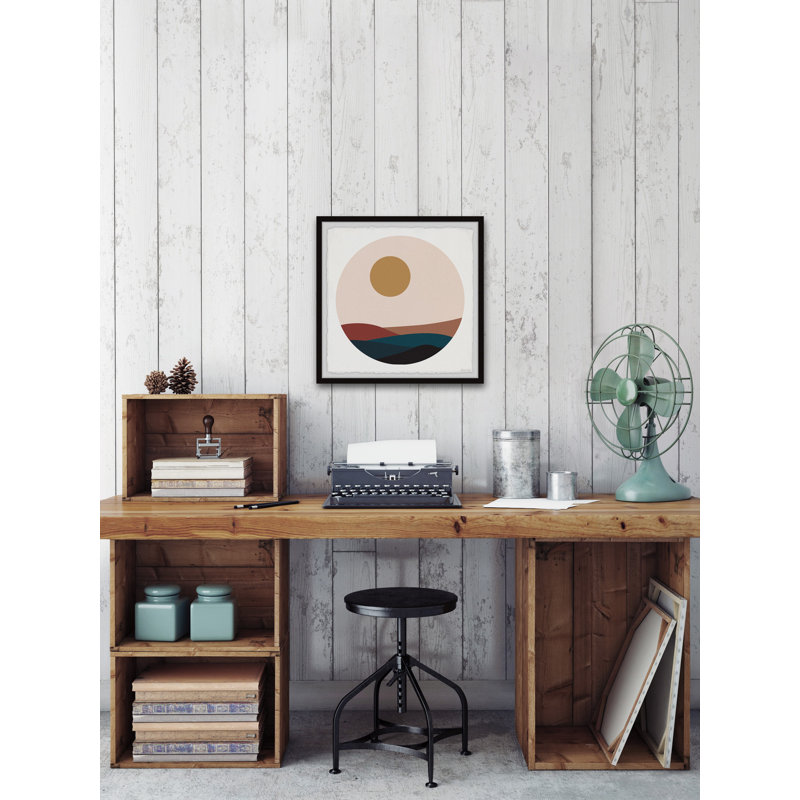 Moon Hills - Single Picture Frame Painting, 30cm H x 30cm W x 3.81cm D