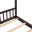 Lit double en bois pleine grandeur, espresso-5973040-5973041