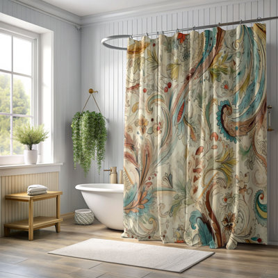 Nostalgic Paisley - Premium Shower Curtain