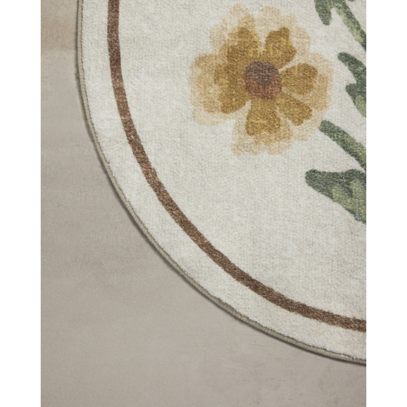 Clove Bath Mat, Ivory / Yellow