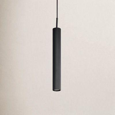 Carpi 1 - Light Gold Cylinder Pendant