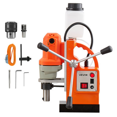 Perceuse magnétique, 1200 W, 1,5 po de diamètre ennuyeux, perceuse Power Mag 2248 lbf, vitesse de 900 tr / min, avec tige Weldon, refroidissement efficace, pour la surface métallique, industrielle et de rénovation