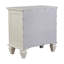 Table de chevet blanc crème avec plateau coulissant et 3 tiroirs spacieux et commode