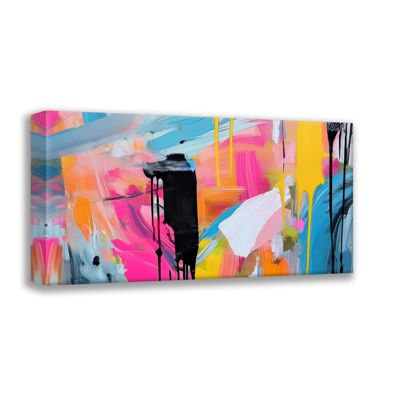 Drips-6, estampe numérique sur toile tendue avec châssis, H 15 po x l 18 po