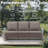 Wyland Outdoor Wicker Sofa Set: 3-Seater Sofa & 2 Ottomans With Weather-Resistant Cusions For Patios & Gardens-1552286711