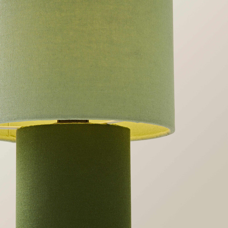 Dereke Fabric Table Lamp, Green, Green