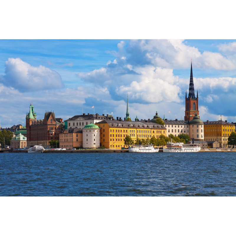 Old Town In Stockholm - Wrapped Canvas Print, 30cm H x 46cm W